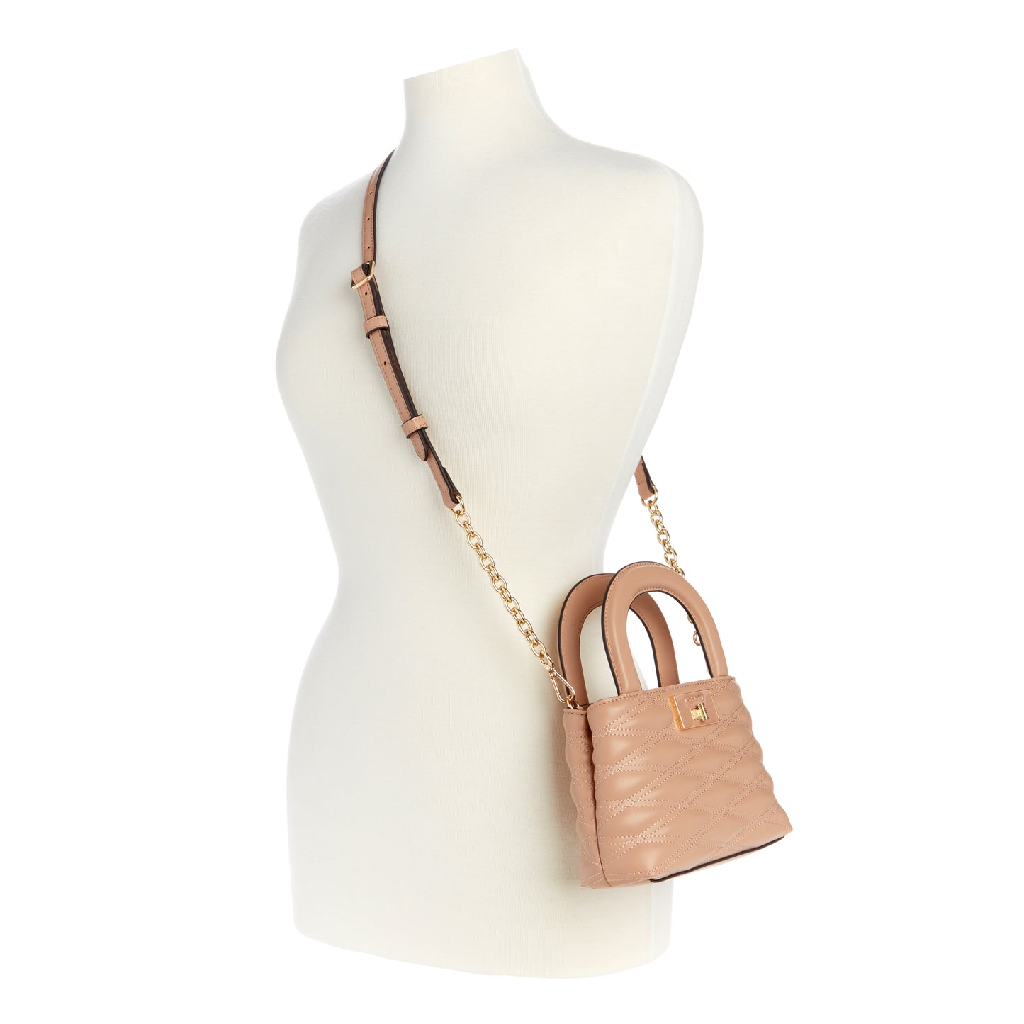 Cartera Mini Satchel Aviva Crema/Nude