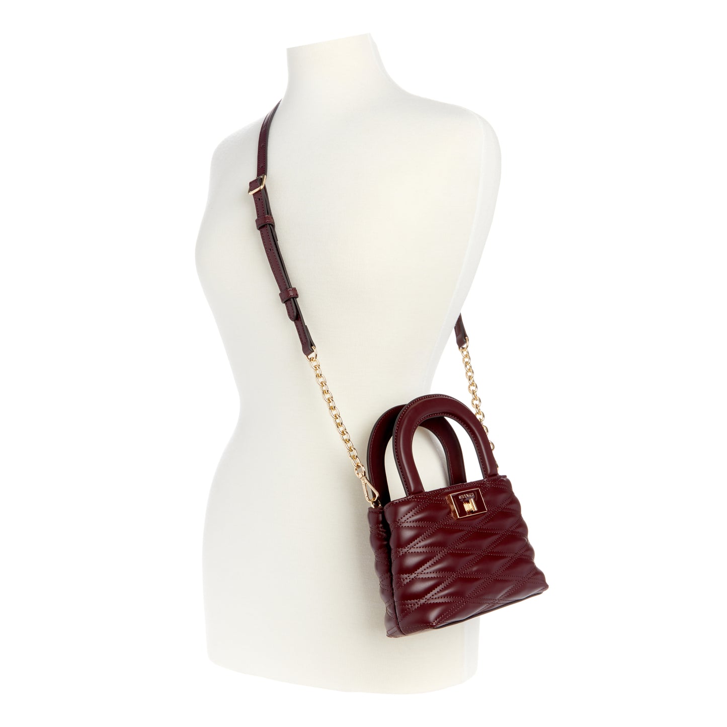 Cartera Mini Satchel Aviva Rojo Vino