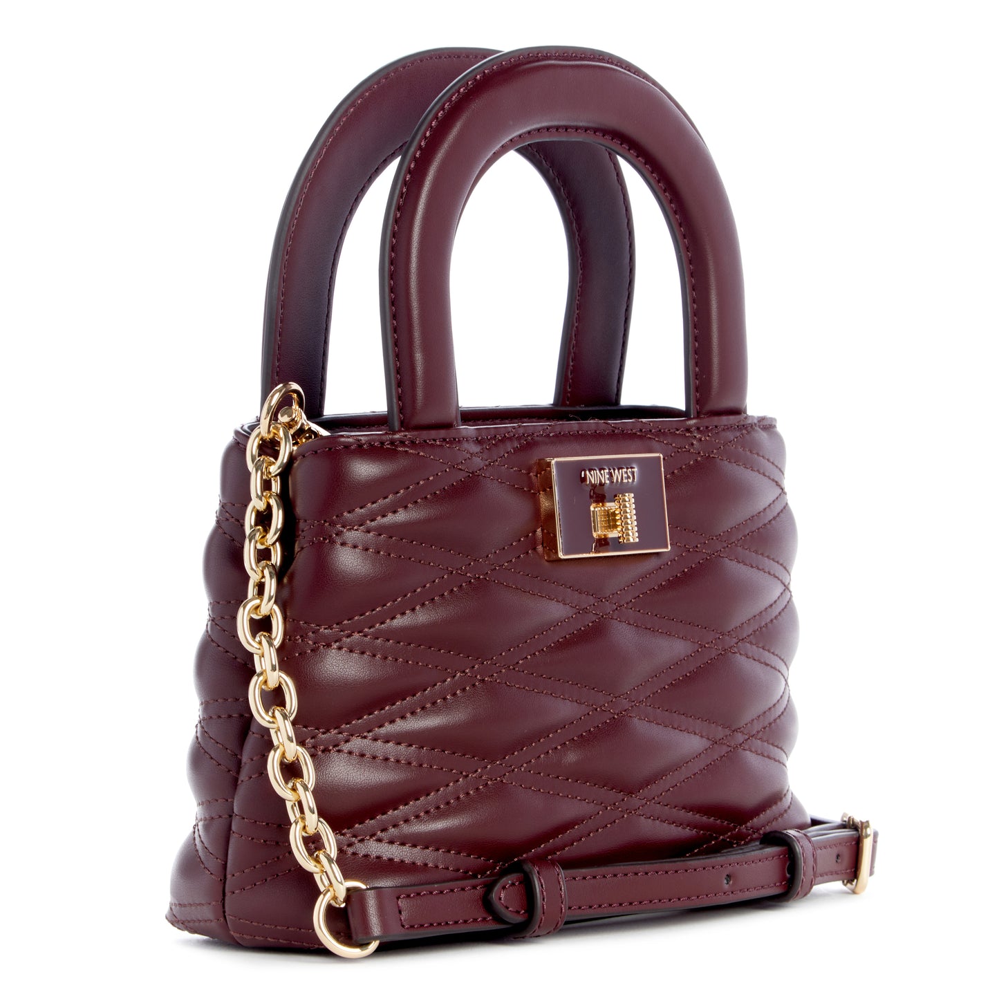 Cartera Mini Satchel Aviva Rojo Vino