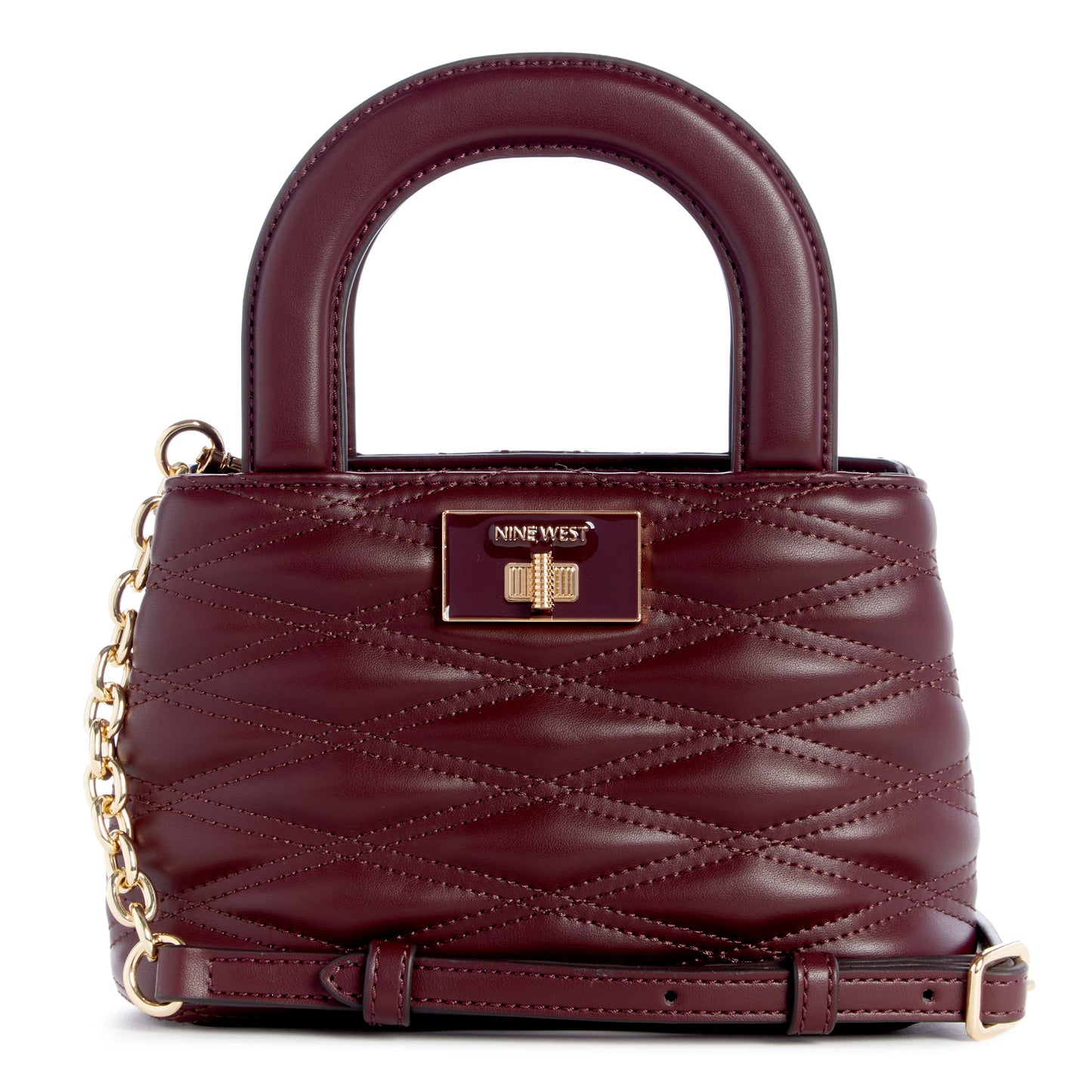 Cartera Mini Satchel Aviva Rojo Vino