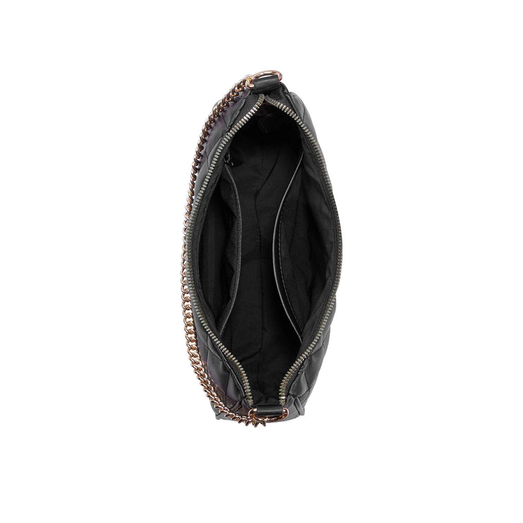 Peetra Top Zip Crossbody Black