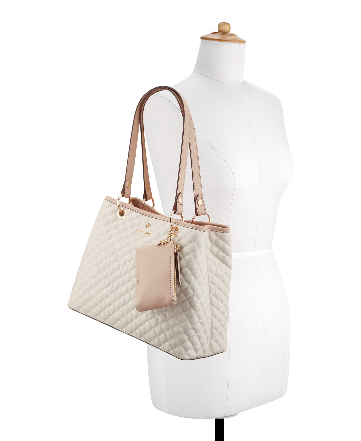 Cartera Nine West Allona Shopper-Milk/Fawn
