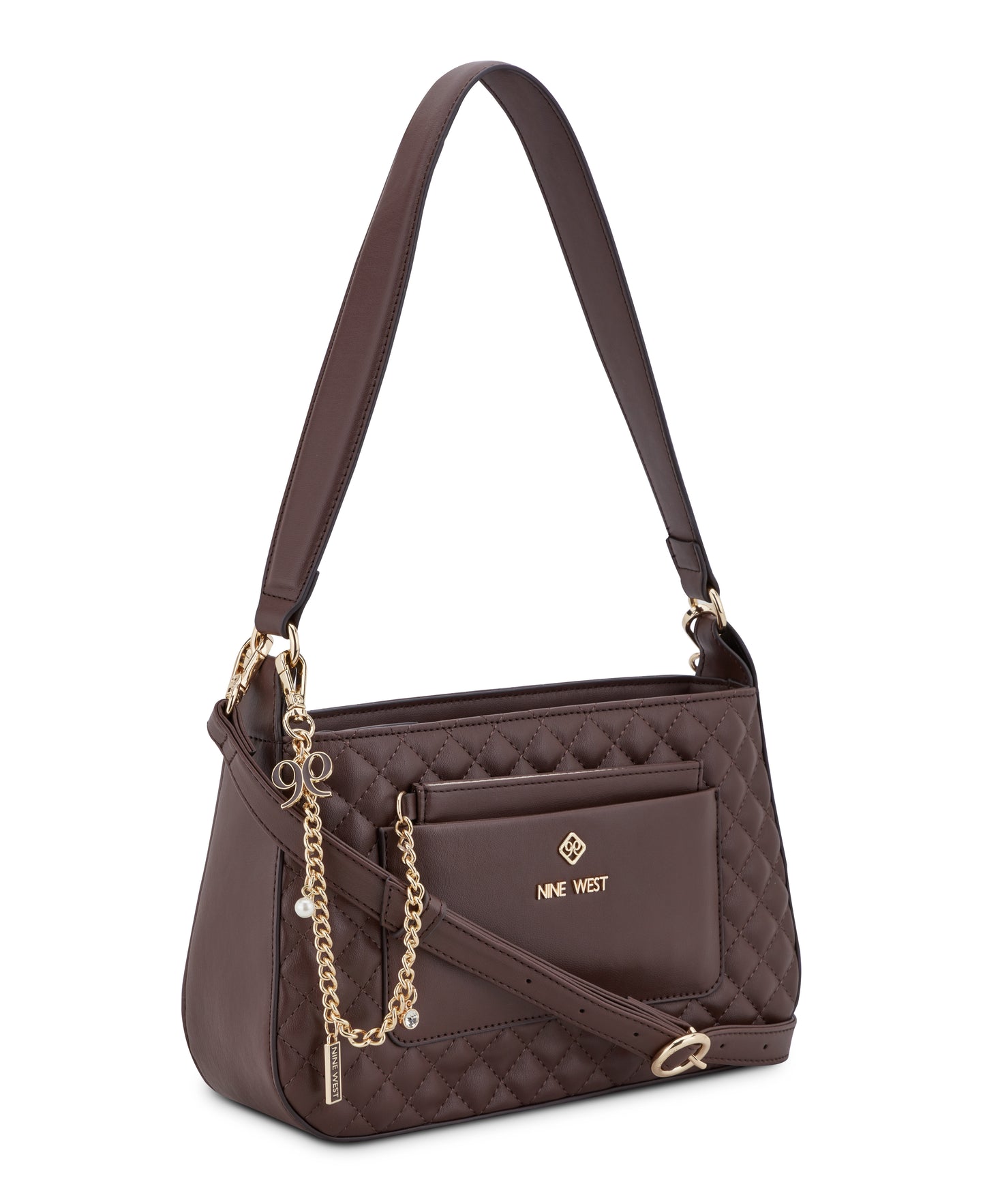 Cartera Nine West Isley Mini 2-In-1 Shoulder Bag-Raisin
