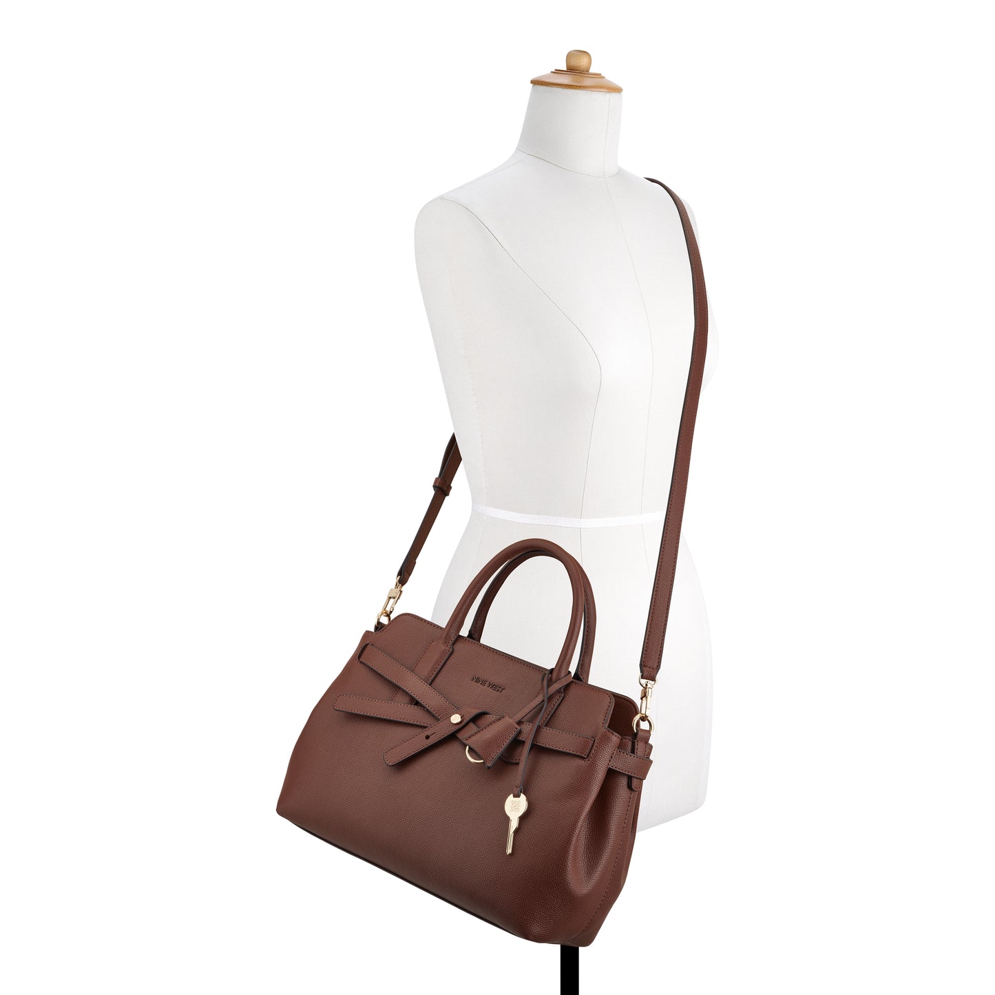 Cartera Satchel Lille Marron