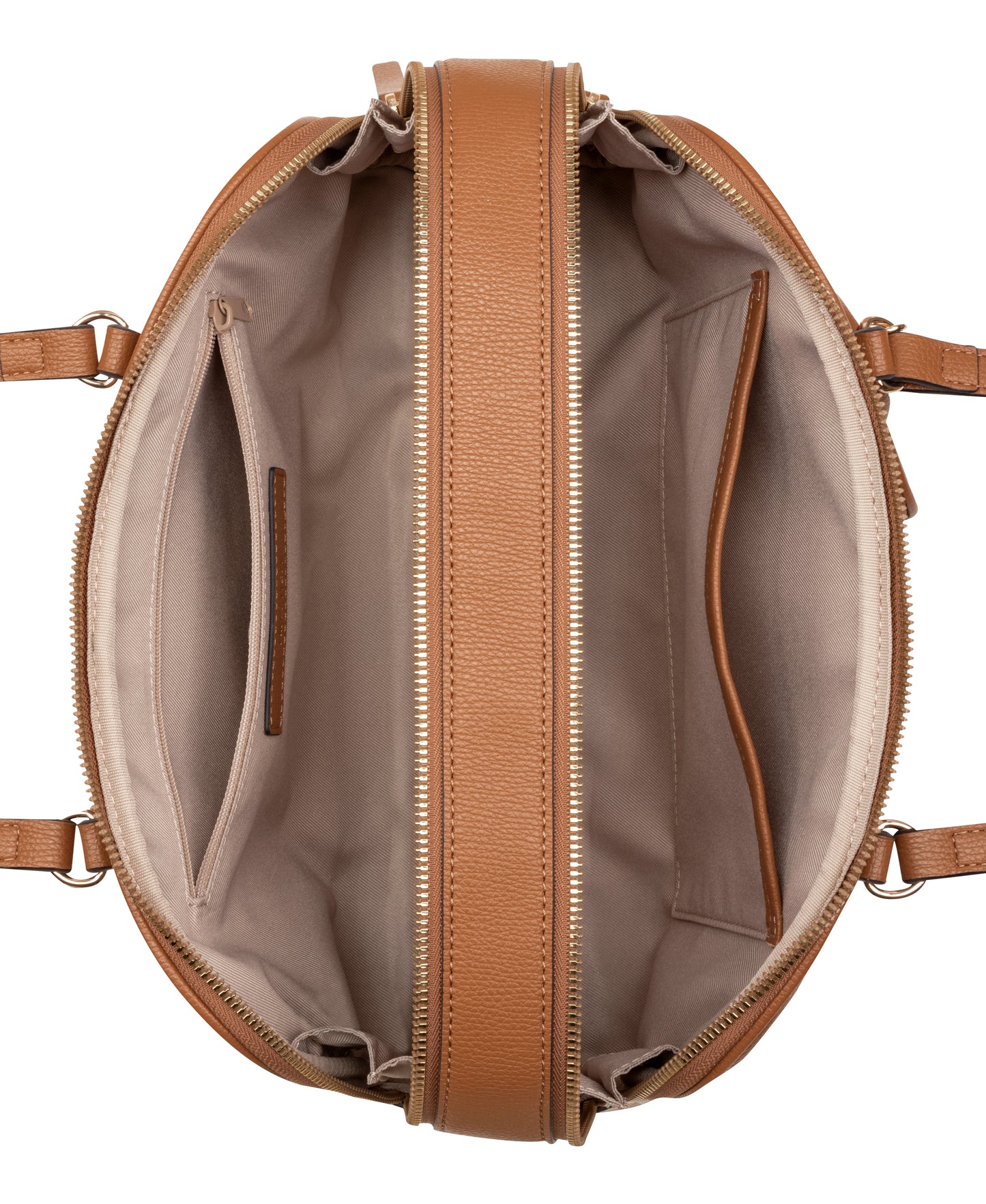 Cartera Nine West Alda Shoulder Satchel-Brandy