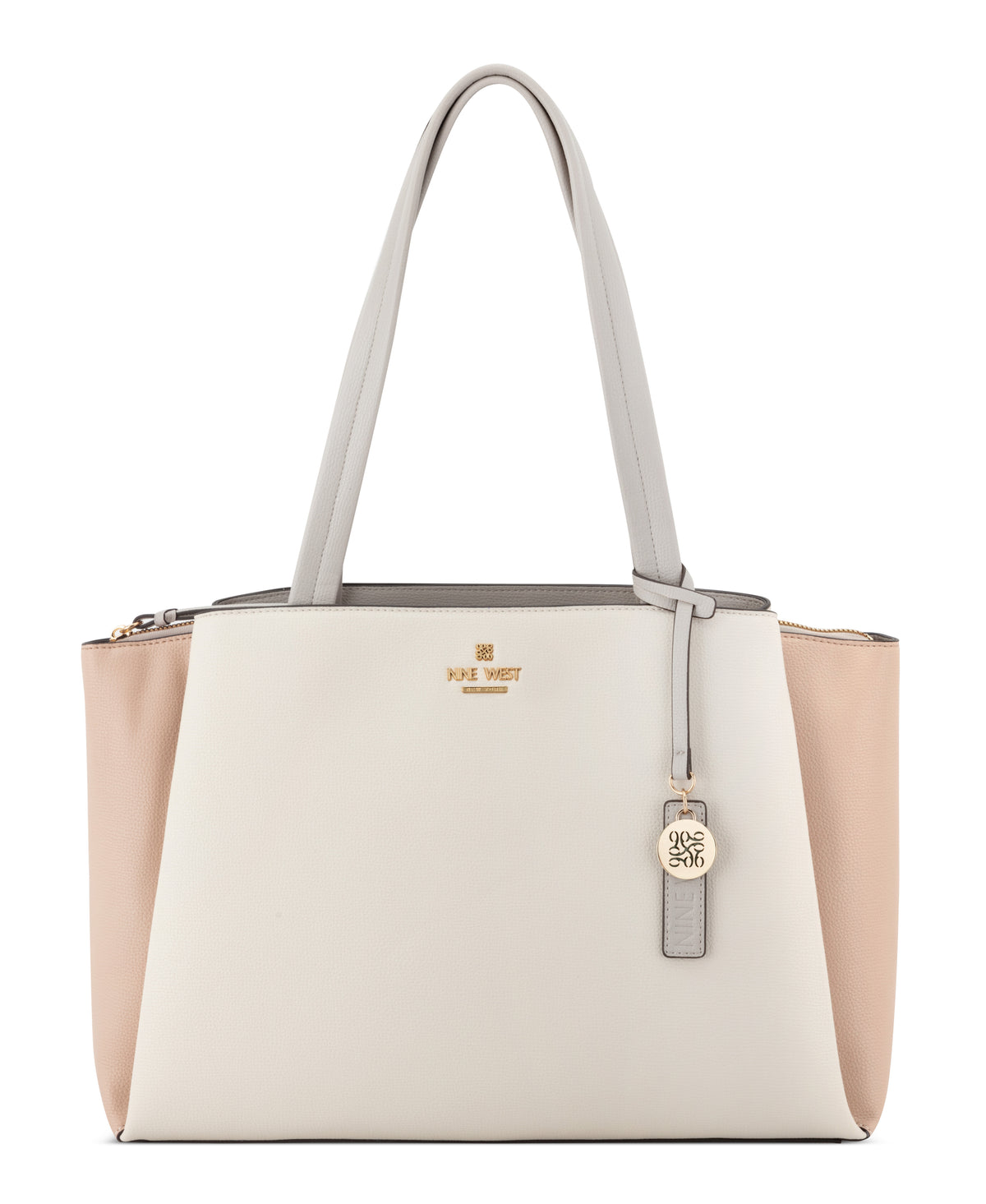 Cartera Nine West Luela Tech Tote-Milk Multi