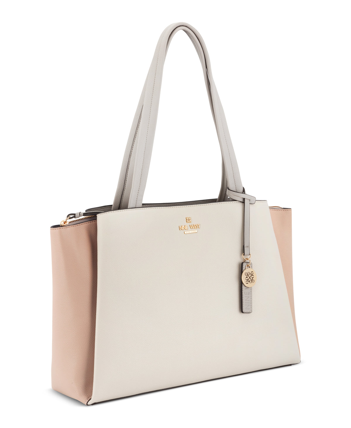 Cartera Nine West Luela Tech Tote-Milk Multi