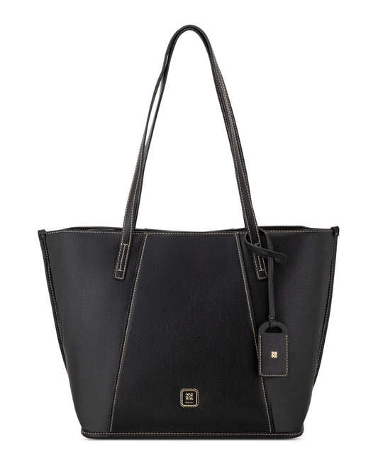 Cartera Nine West Quincie 3 Comp Tote-Black