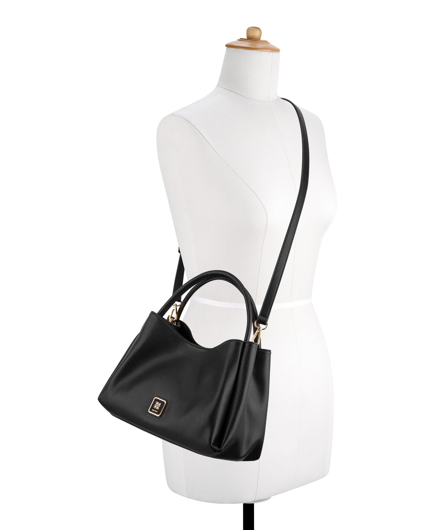 Cartera Nine West Dorsey Satchel-Black
