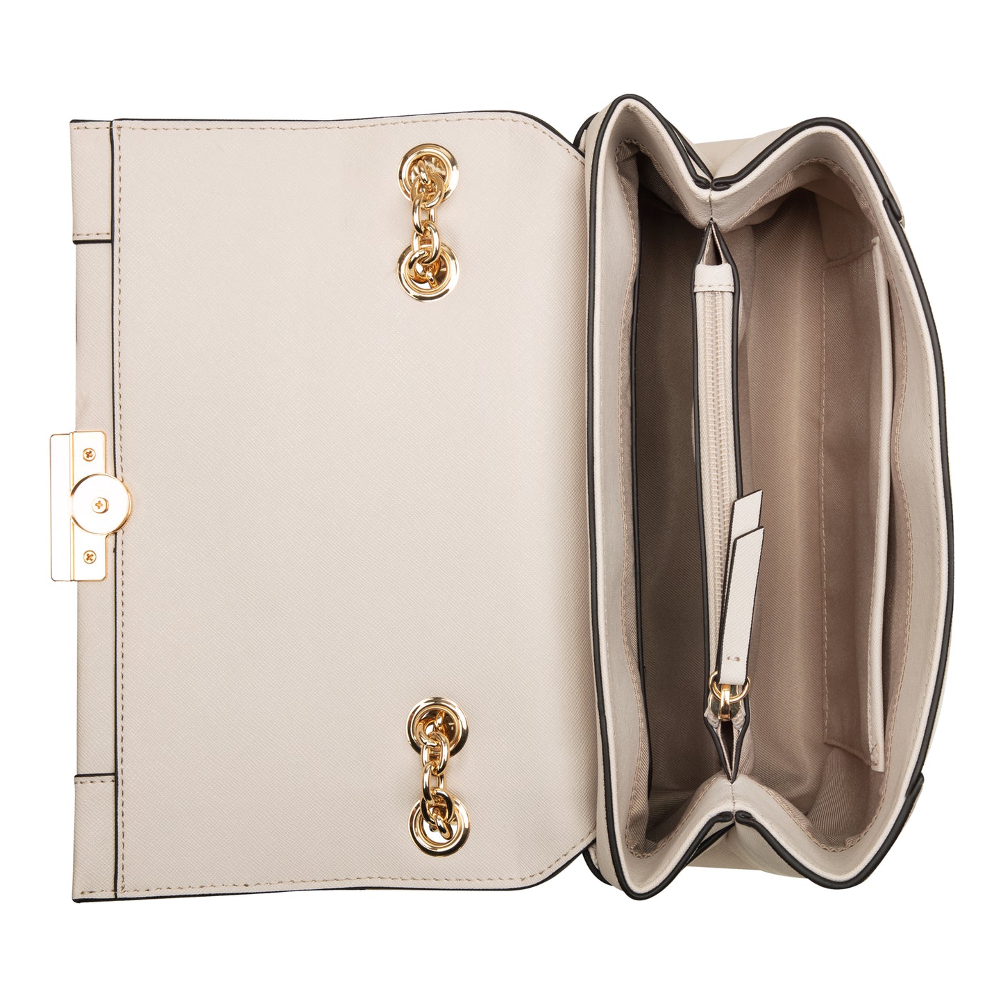 Cartera Xbody Flap Annica Crema