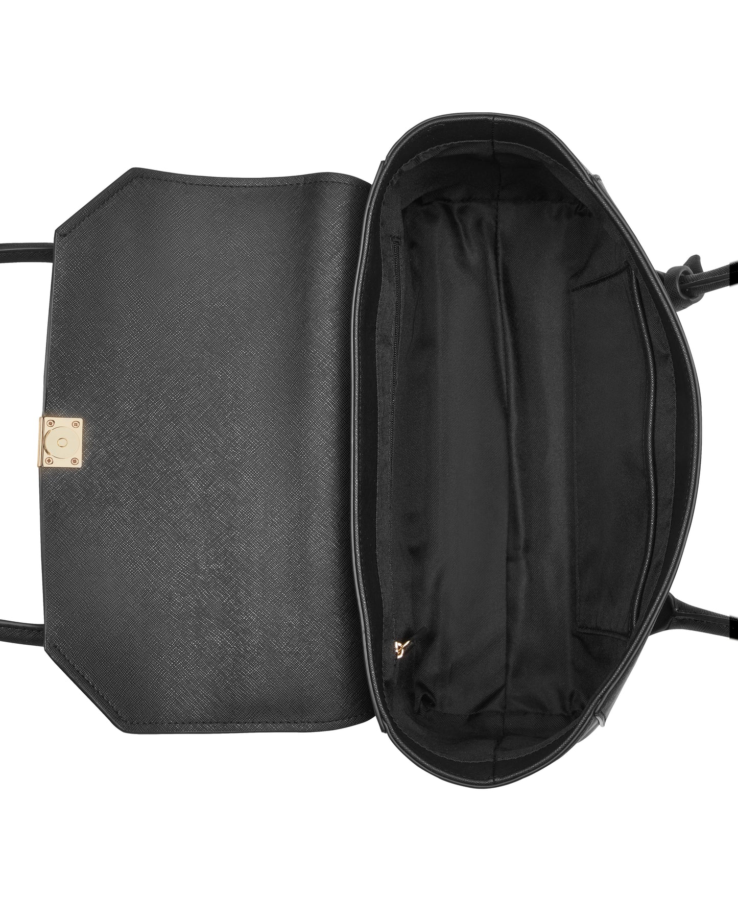 Cartera Nine West Zenia Shoulder Satchel-Black