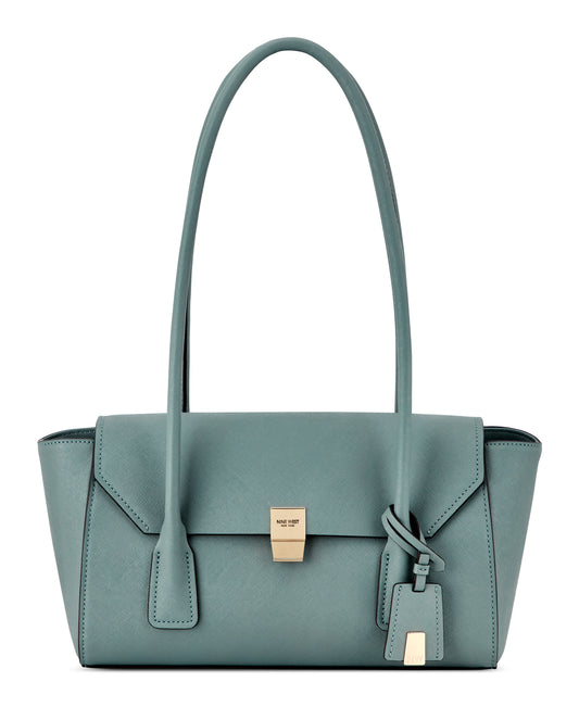 Cartera Nine West Zenia Shoulder Satchel-Rosemary