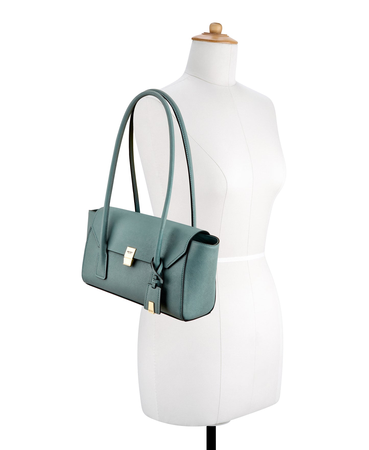 Cartera Nine West Zenia Shoulder Satchel-Rosemary