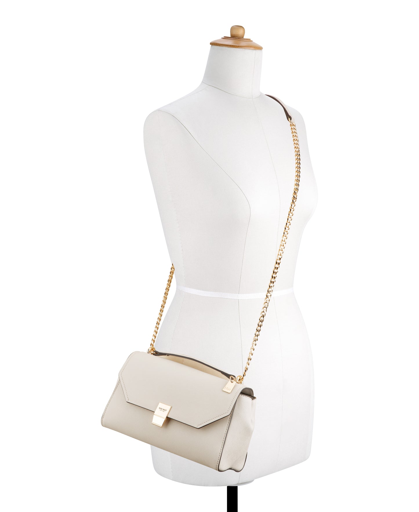 Cartera Nine West Zenia Convertible Xbody Flap-Milk