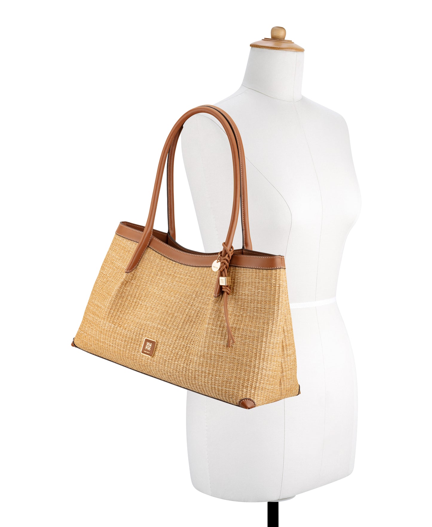 Cartera Nine West Sullivin Carryall-Natural/Brandy