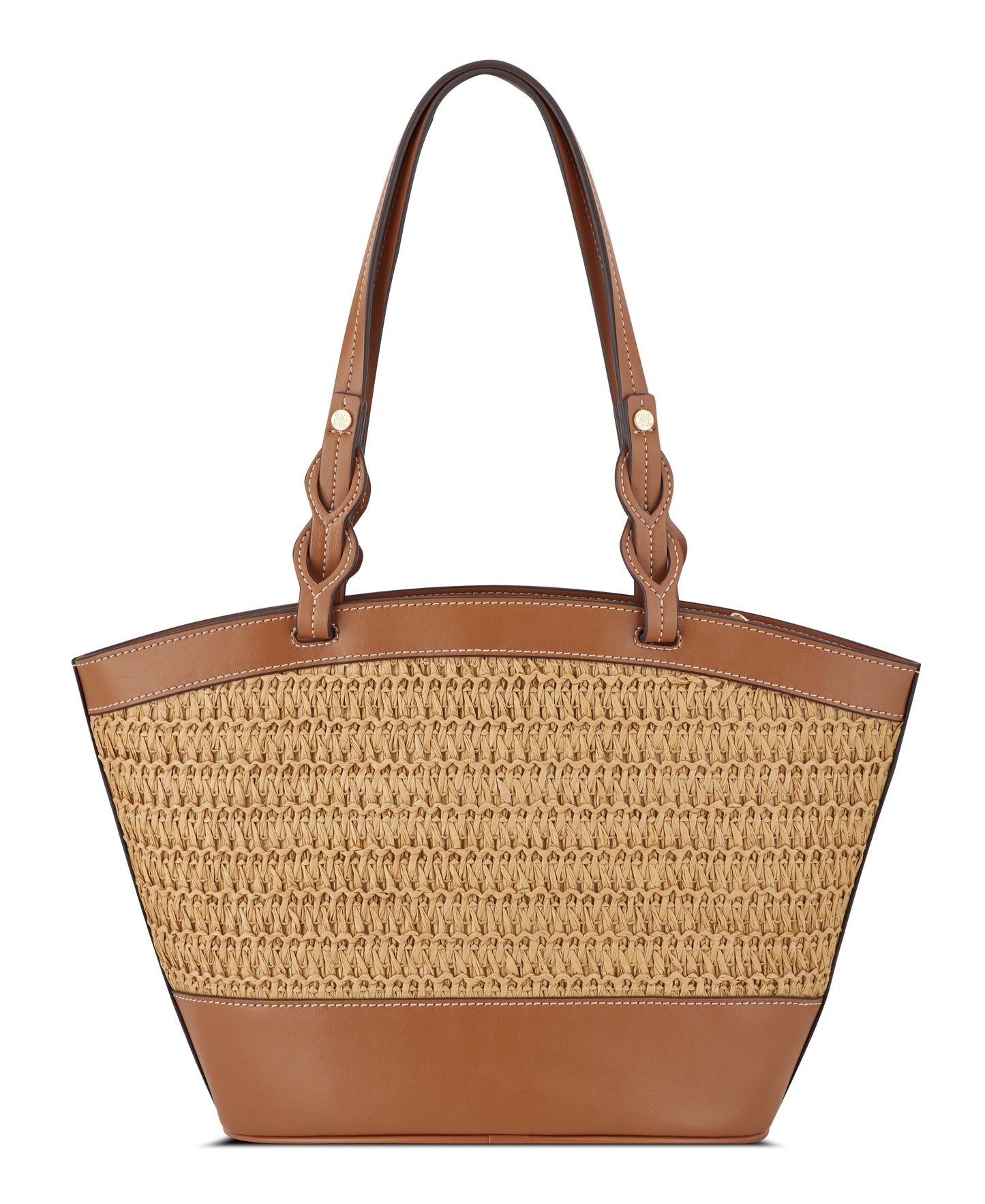 Cartera Nine West Nefi Tote-Natural/Brandy
