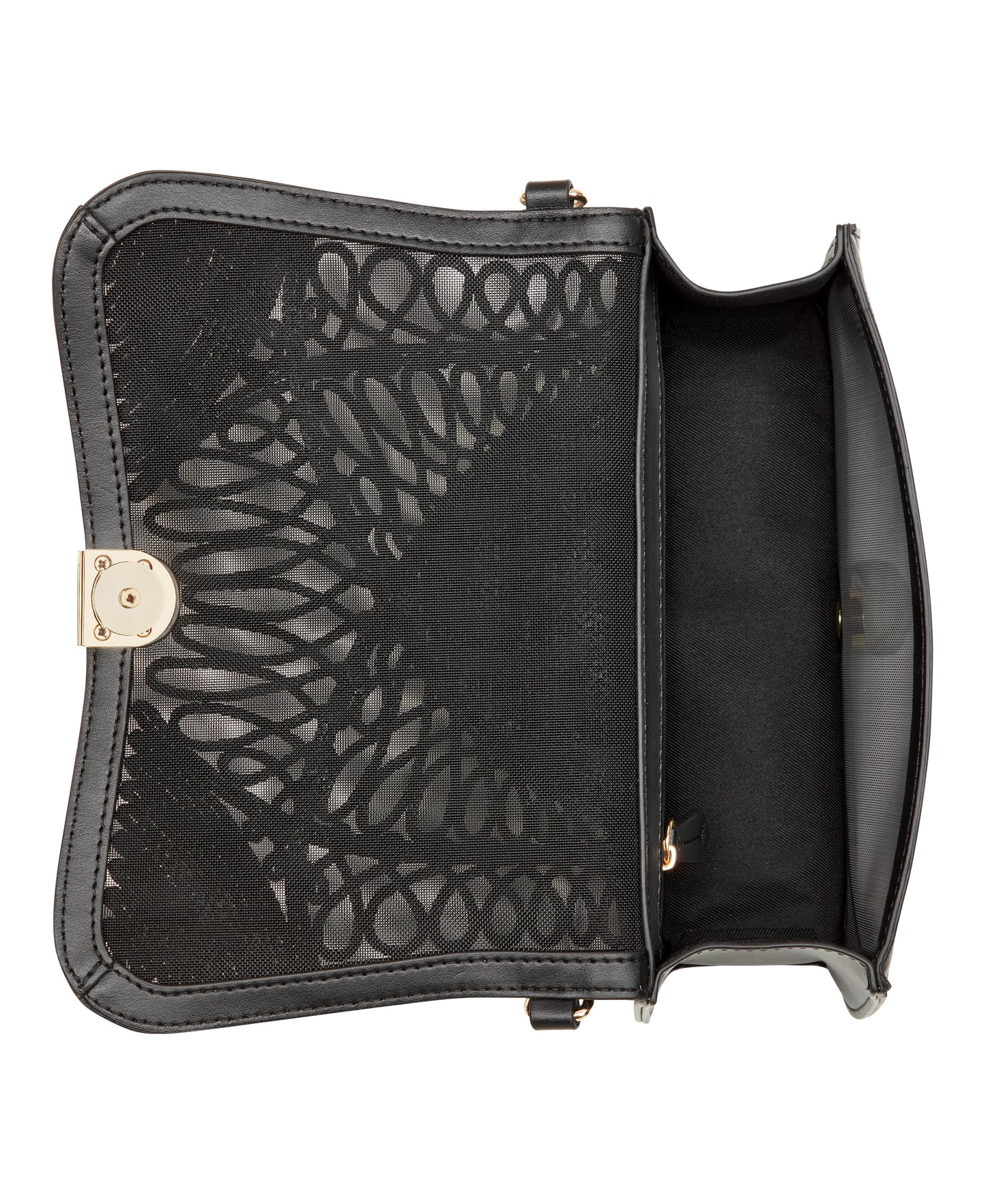 Cartera Nine West Somi Flap Shoulder Bag-Black