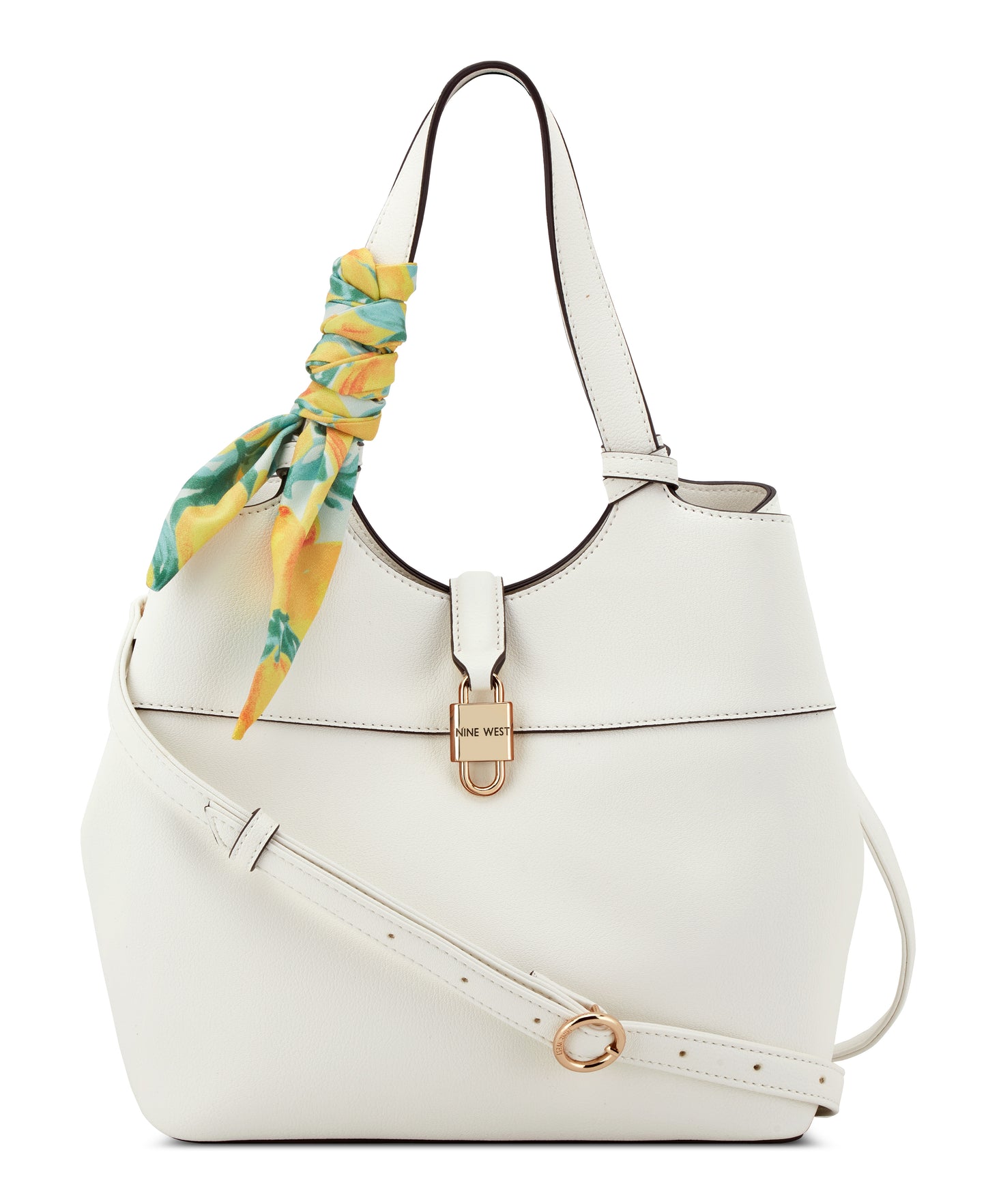 Cartera Nine West Isolde Tote W Pouch-Optic White
