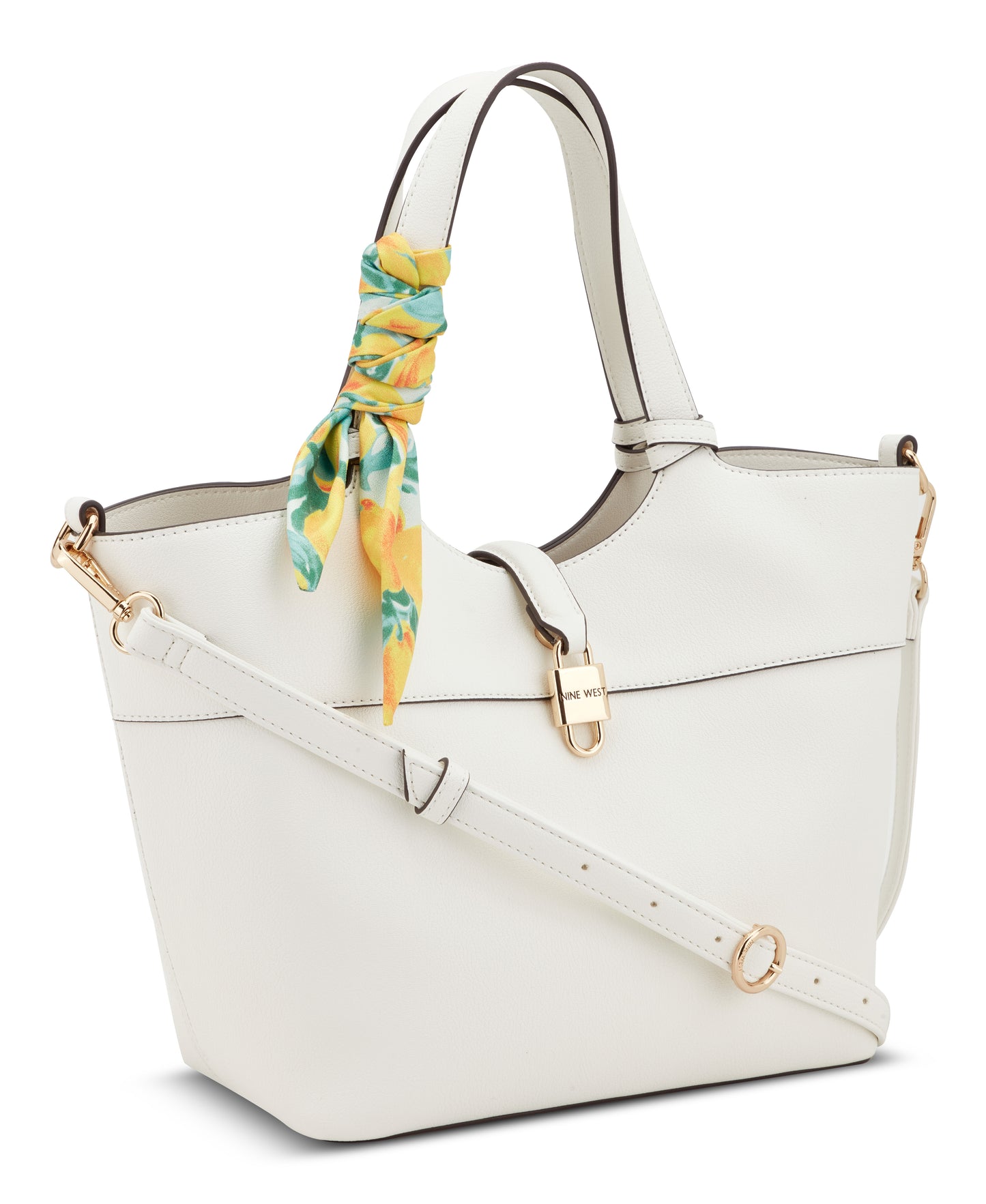 Cartera Nine West Isolde Tote W Pouch-Optic White