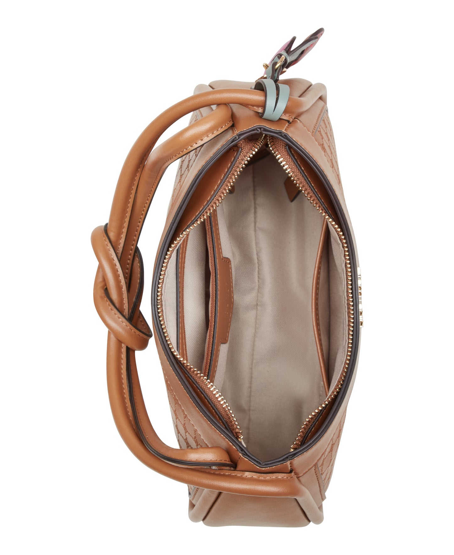 Cartera Nine West Azura Mini Shoulder Bag-Brandy