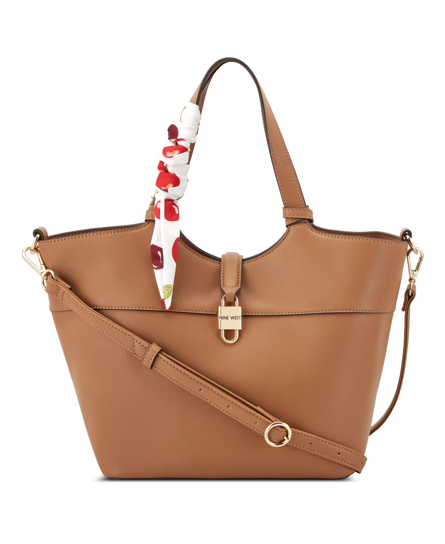 Cartera Nine West Isolde Tote W Pouch-Brandy