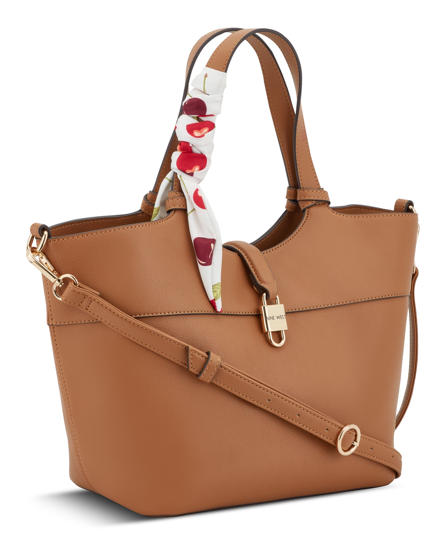 Cartera Nine West Isolde Tote W Pouch-Brandy