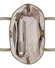 Delaine 2 In 1 Tote Beige Logo Military