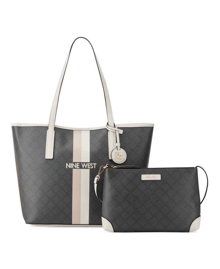 Delaine 2 In 1 Tote Onyx Logo Milk