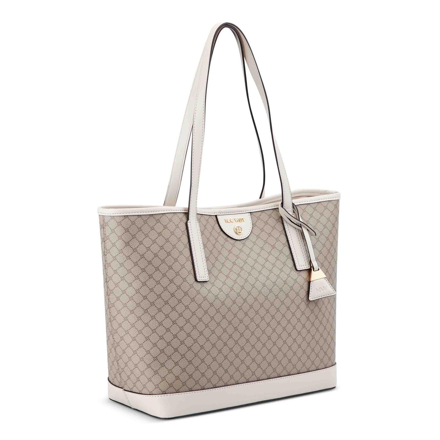 Cartera Tote Teagan Crema/Blanco