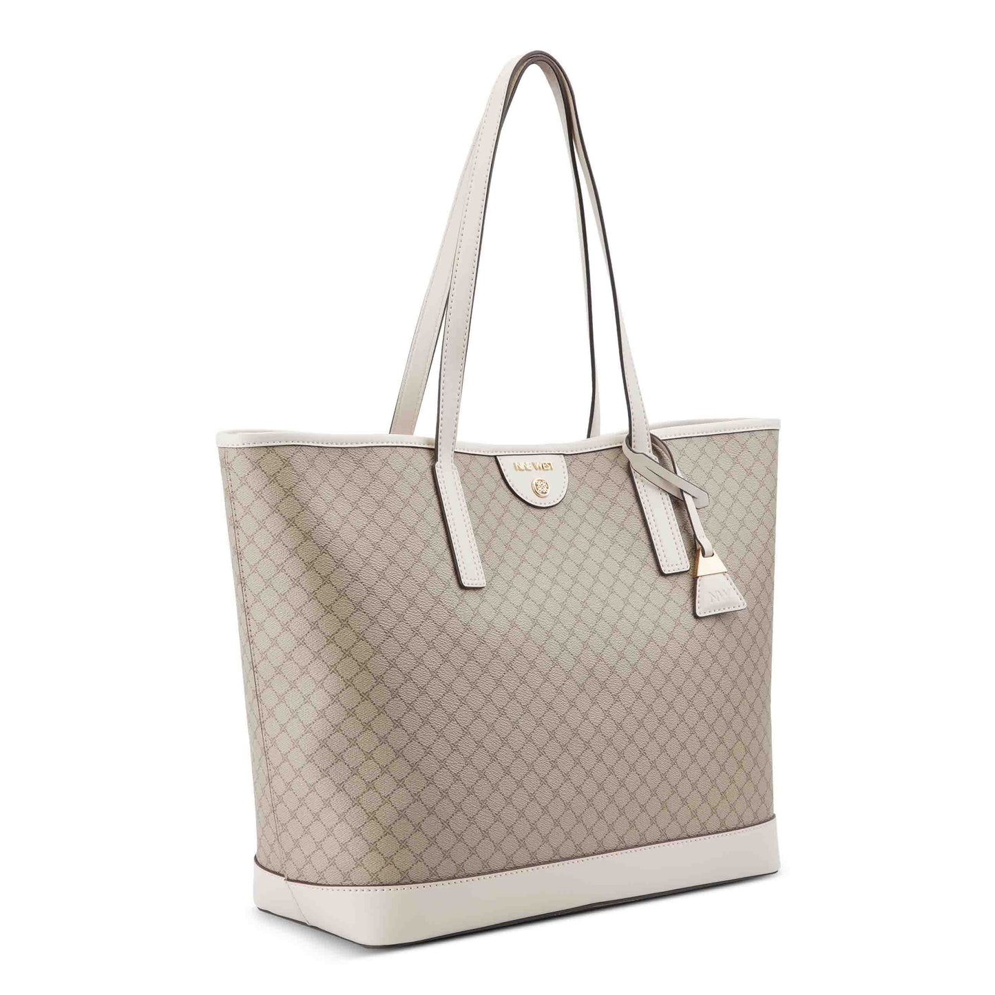 Cartera Tote Teagan Large Crema/Blanco