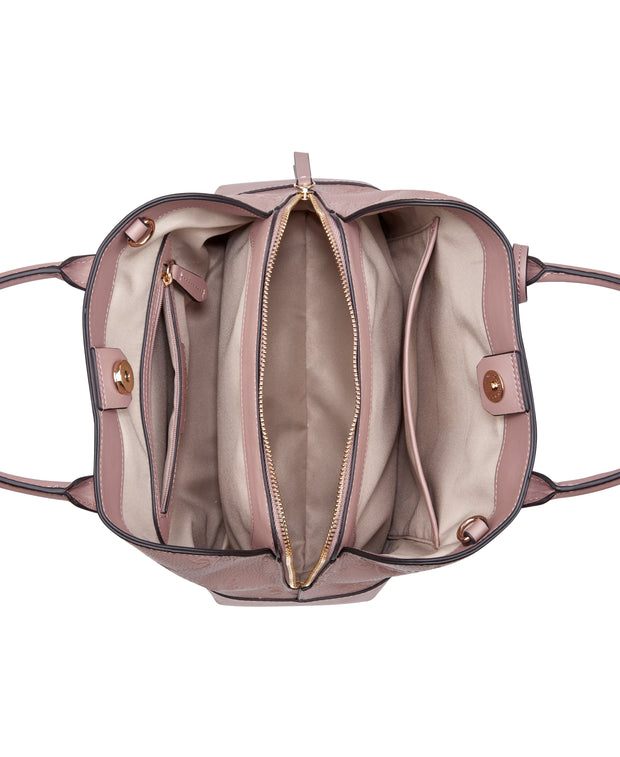 Brooklyn Jet Set Satchel Rose Quartz