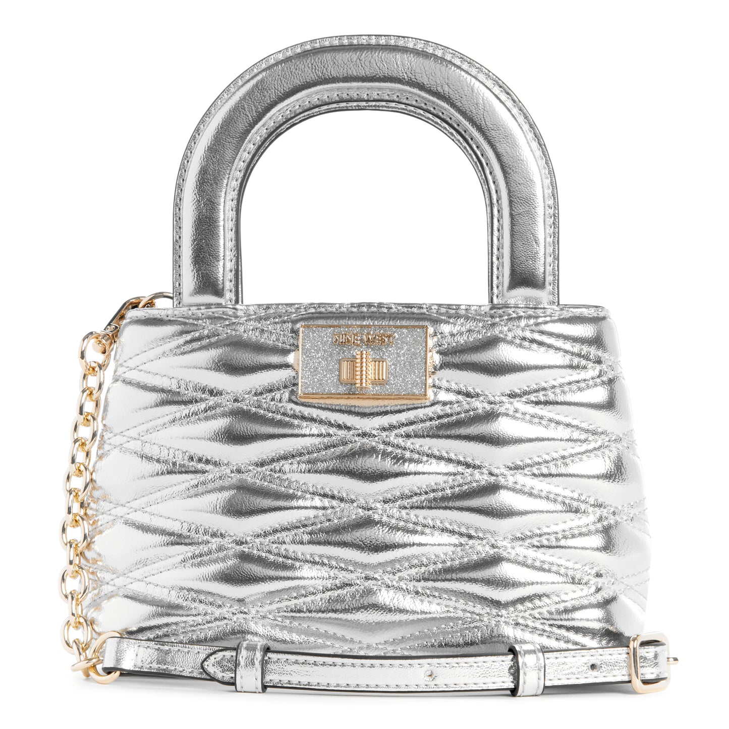 Cartera Mini Satchel Aviva Plata