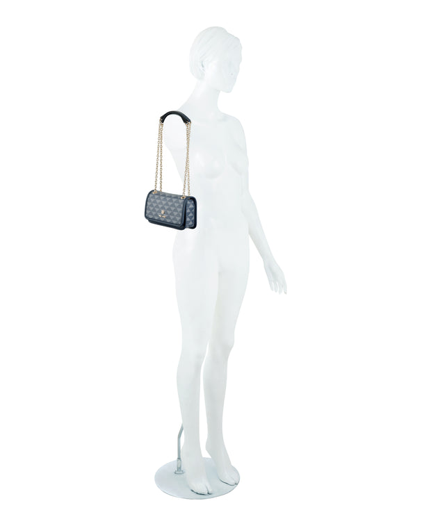 Tristian Mini Cnvrtbl Xbody Fl Navy Logo