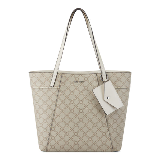 Cartera Tote Bex Crema/Blanco