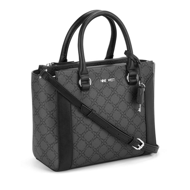 Hewes Satchel Jet Black Logo