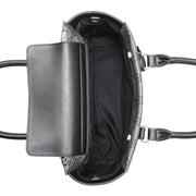 Hewes Satchel Jet Black Logo