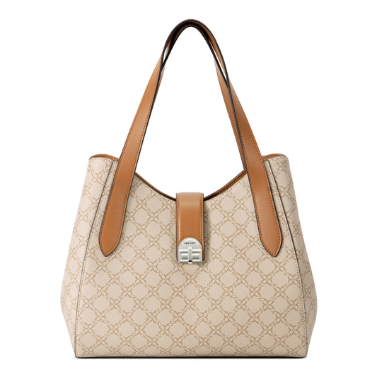 Cartera Carryall Gelina Crema/Caqui