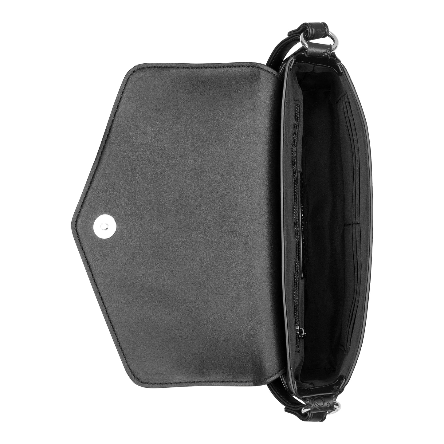 Cartera Flap Crossbody Bowie Negro