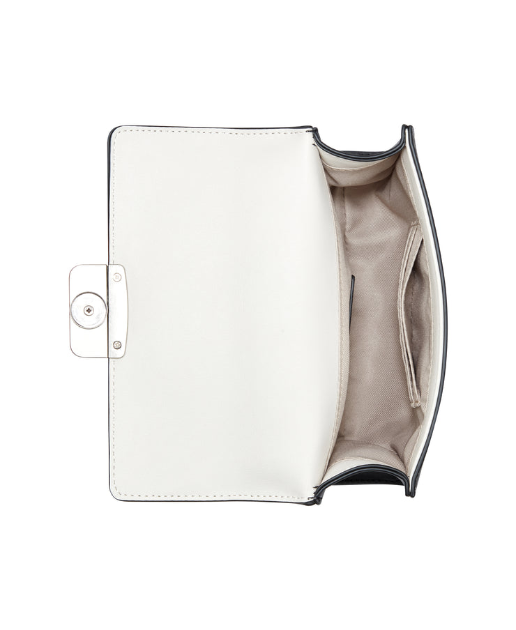 Thatcher Mini Convertible Flap Onyx Logo Milk