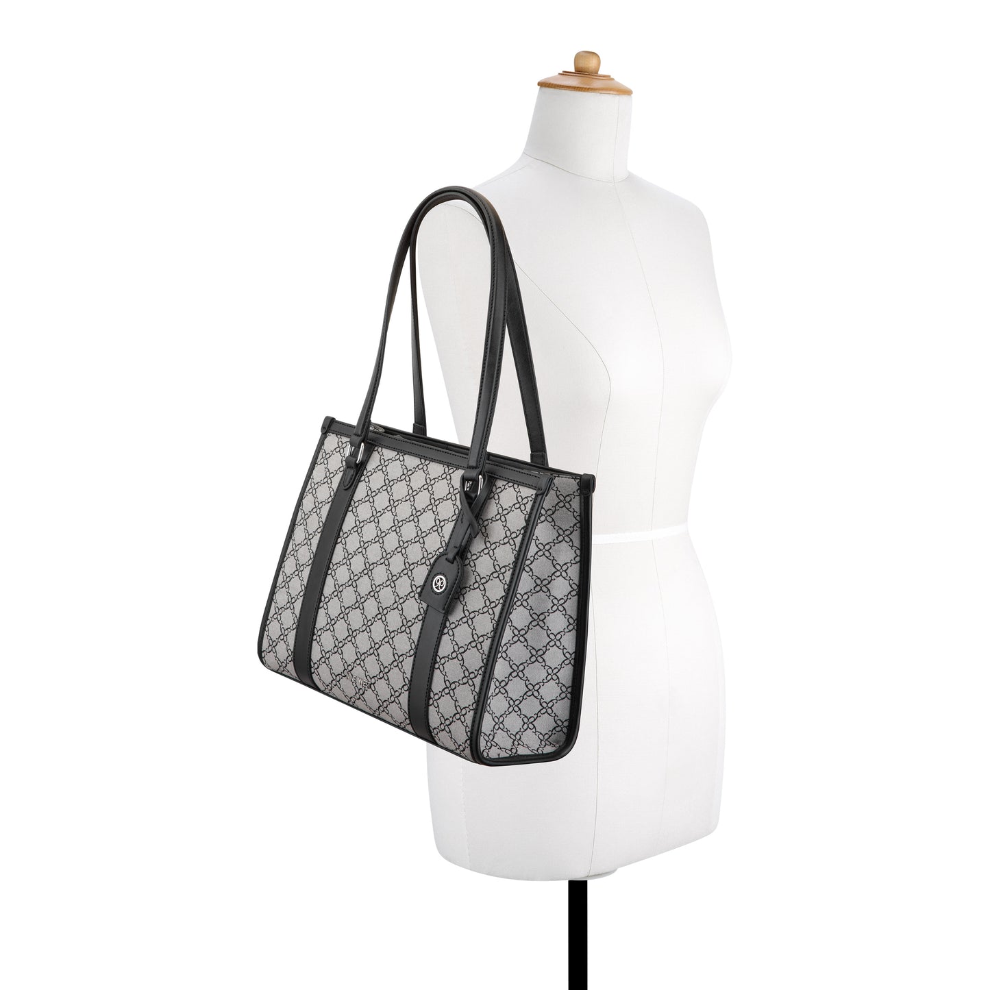 Cartera Tote Briar Blanco/Negro