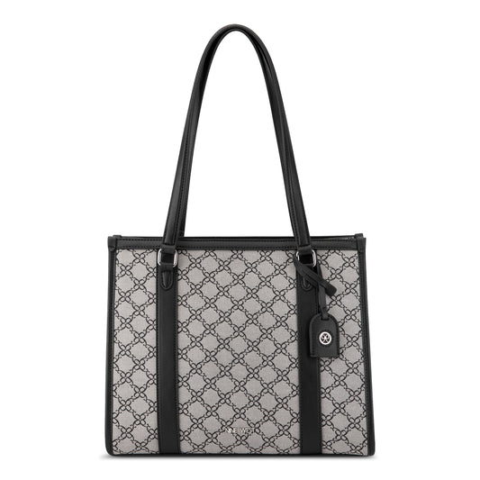 Cartera Tote Briar Blanco/Negro