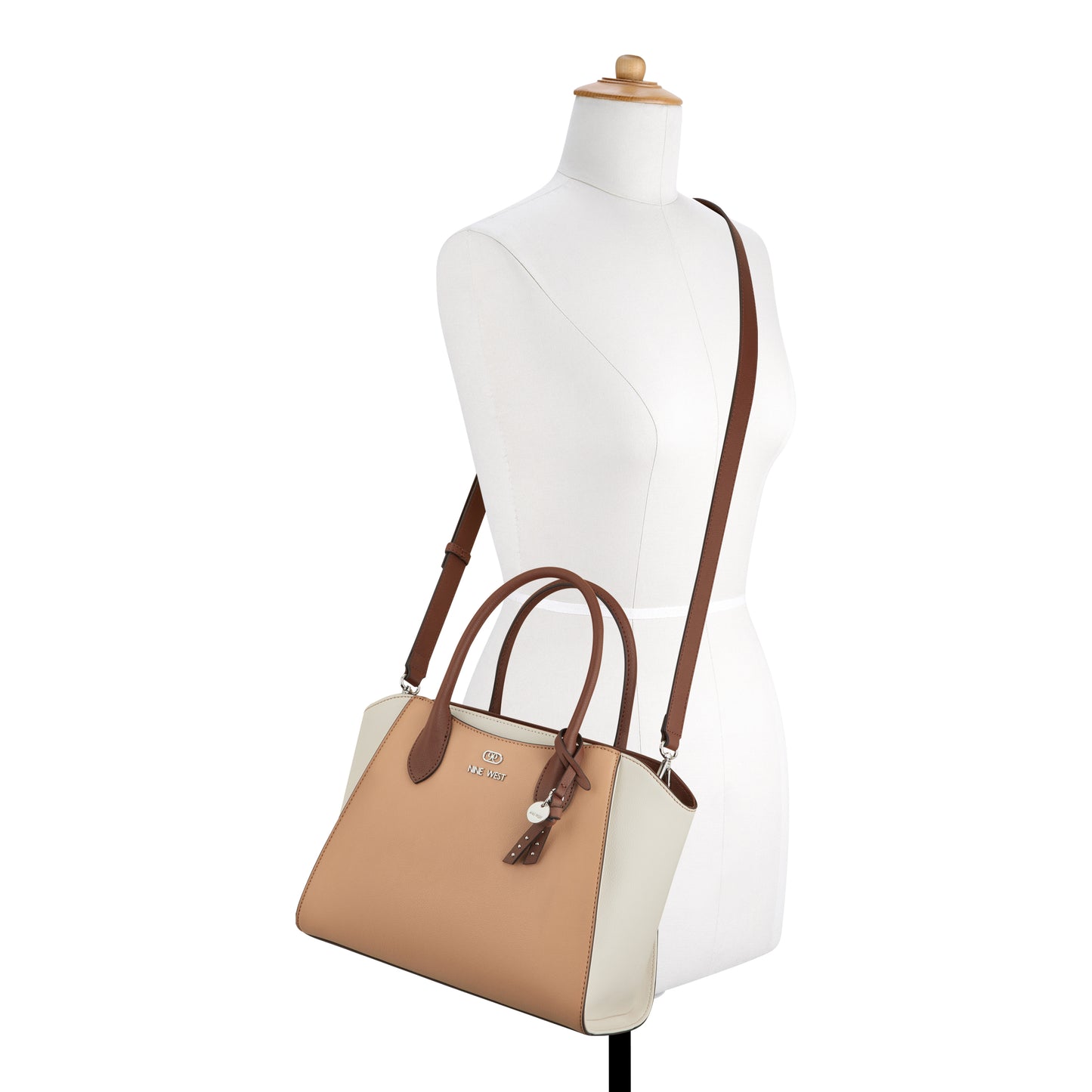 Cartera Satchel Philippa Crema