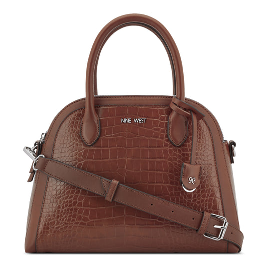 Cartera Satchel Gertrude Marron