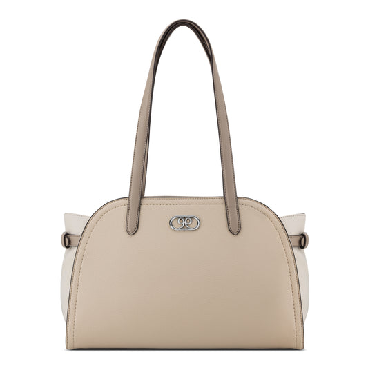 Cartera  Satchel Danika Crema