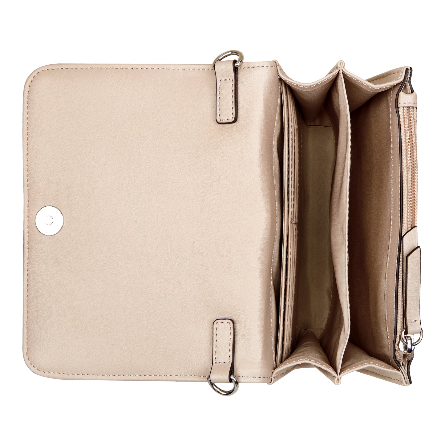 Cartera Cluch Crossbody Quinta Crema/Nude