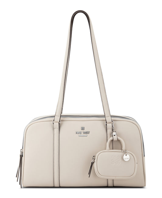 Cartera Nine West Alda Shoulder Satchel-Milk