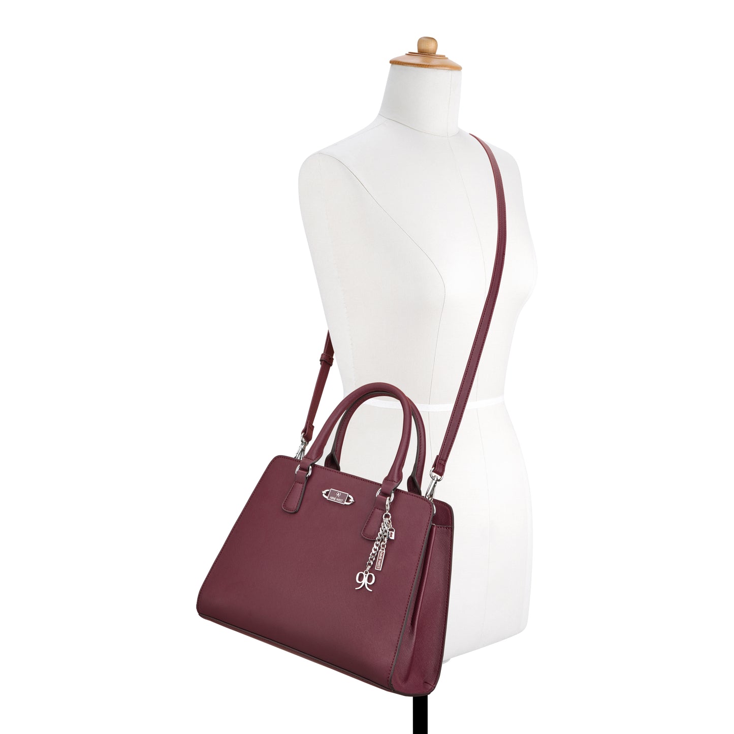 Cartera Satchel Cally Vino