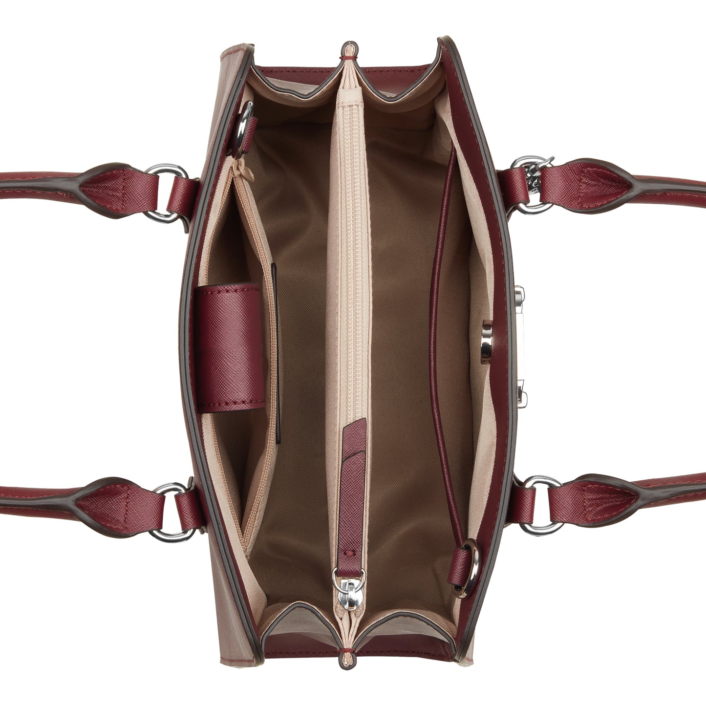 Cartera Satchel Cally Vino