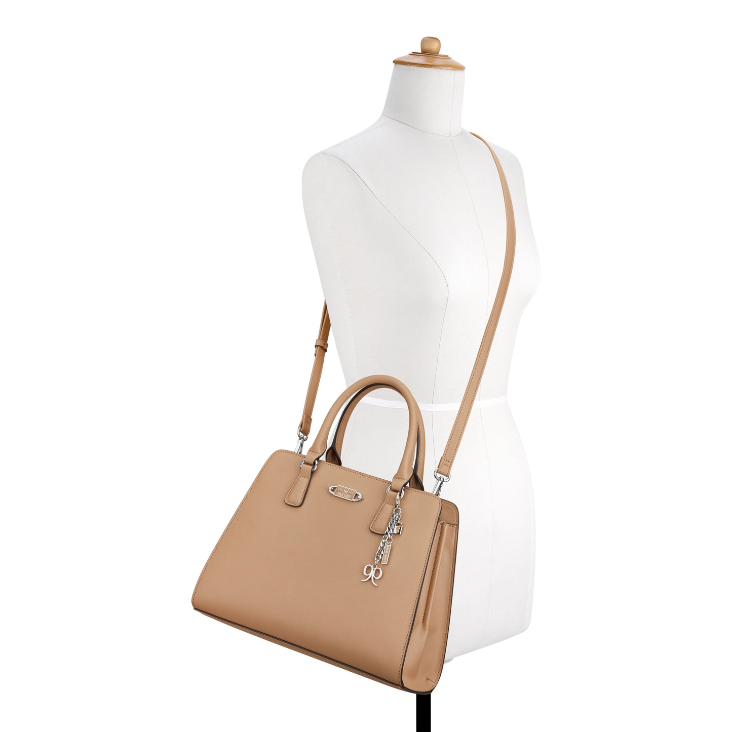 Cartera Satchel Cally Crema