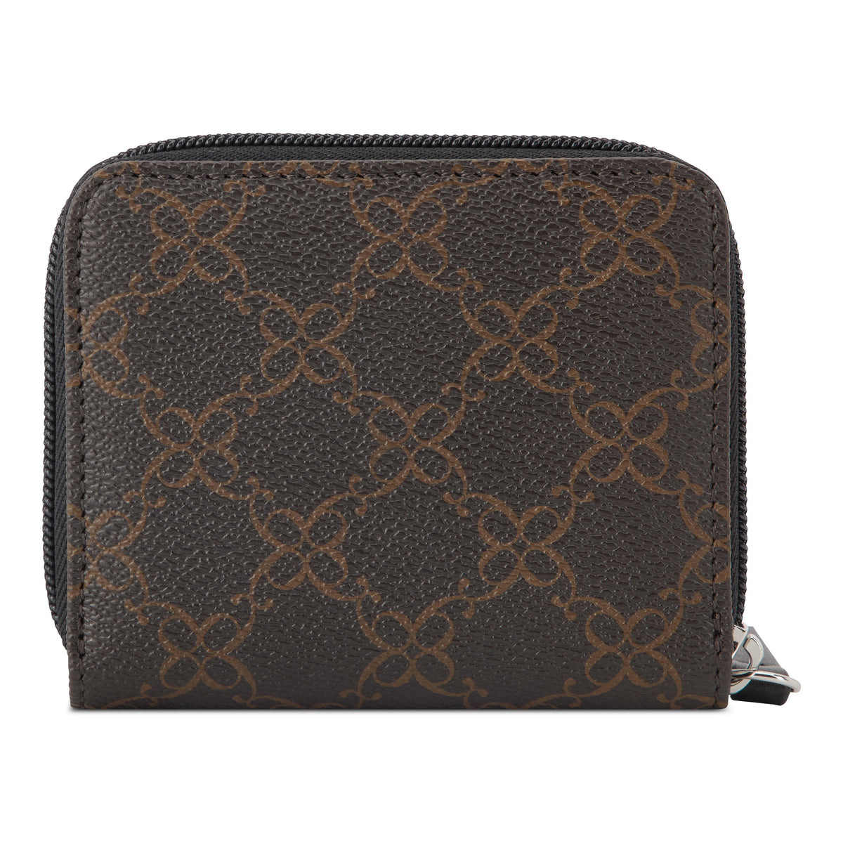 Billetera Nine West SLG Small Zip Around Norah Brown Logo/Black